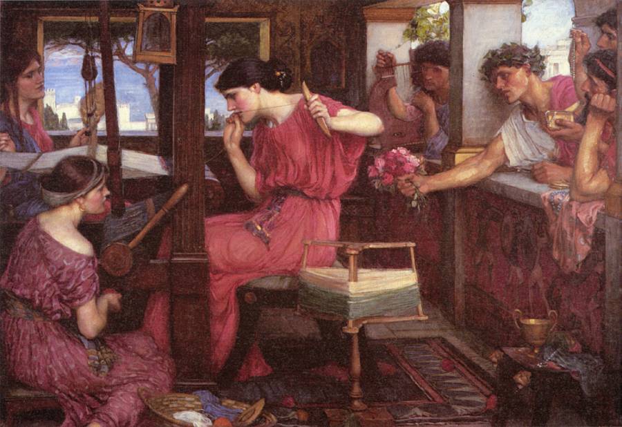 Waterhouse John William - Penelope et les pretendants.jpg